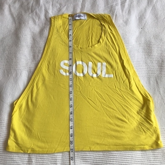 SOULCYCLE Yellow Muscle Tank Size Large - Picture 8 of 8